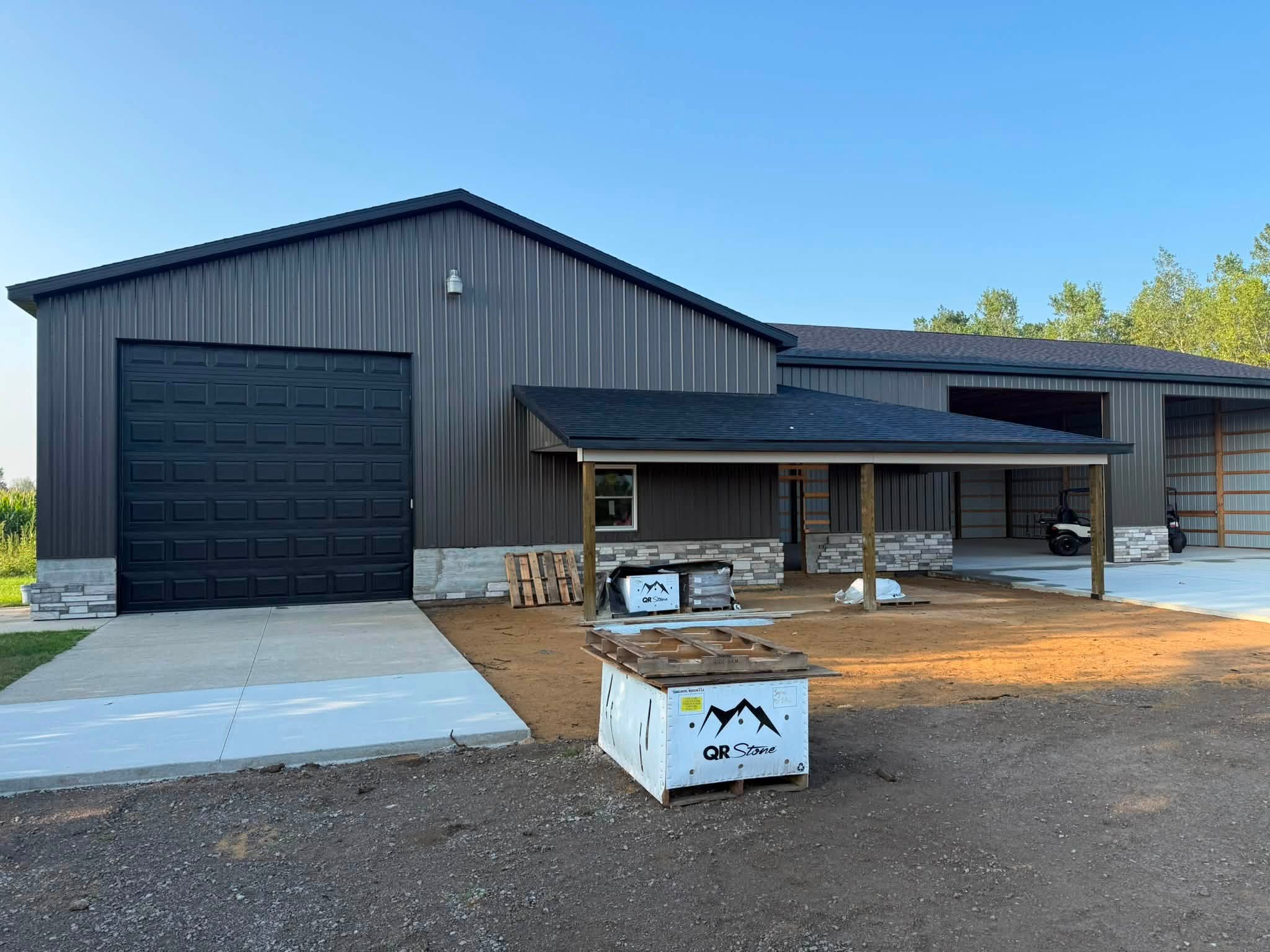 Metal building & porch — Pete J Costello Painting